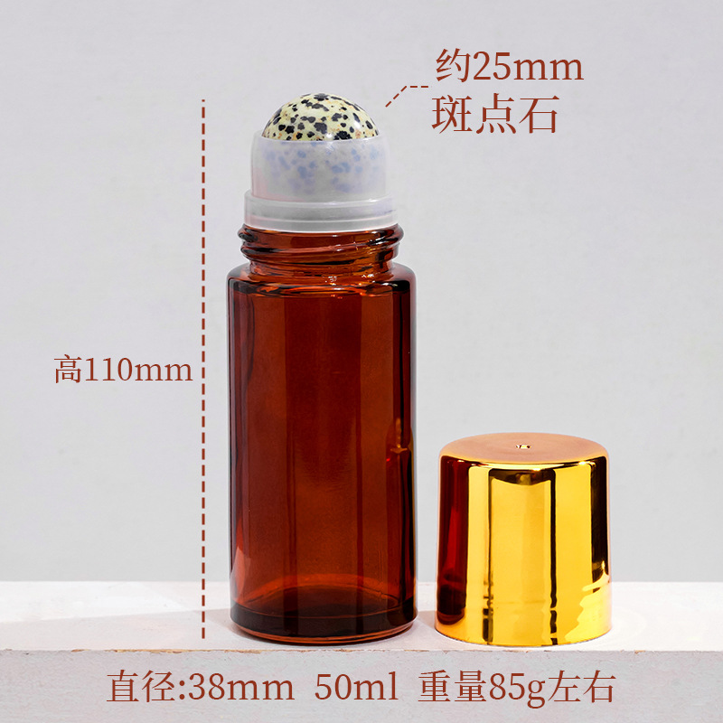 Frasco Roll-On de Cristal Natural y Vidrio para Aceites Esenciales