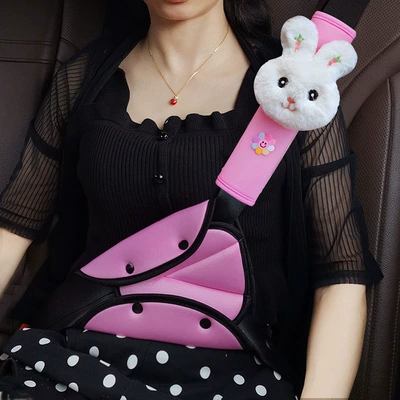 Seat belt shoulder pad: Shoulder Protector Cartoon Shoulder - mi-rabbit-four-seasons-universal