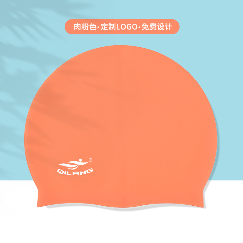 Adultos y niños sombreros de silicona personalizados logotipo de impresión de dibujo de muestra OEM sin estrangular sombreros de buceo fuente de trabajo