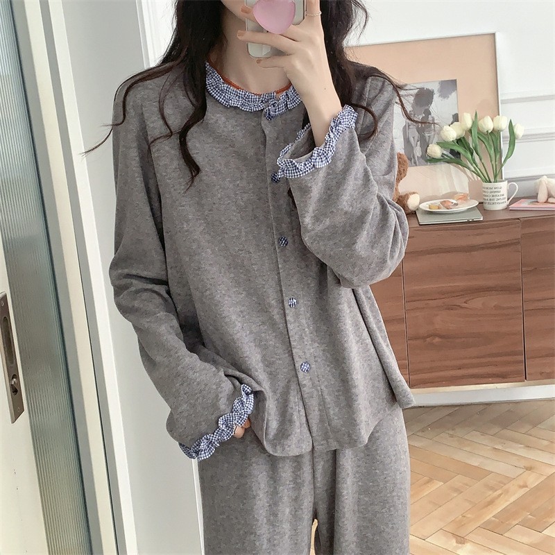 10168【블루 체크 무늬 타월 벨벳】