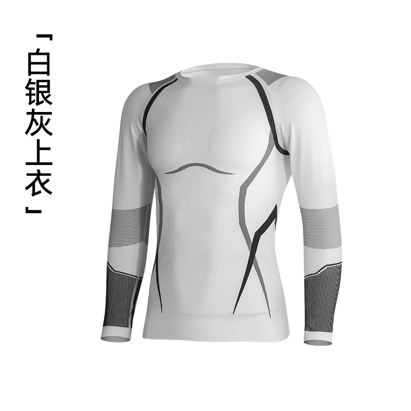Ropa de esquí ajustada para exteriores de otoño e invierno, ropa y pantalones de secado rápido, ropa interior deportiva para correr que absorbe la humedad y el sudor, ropa interior ajustada y cálida de compresión