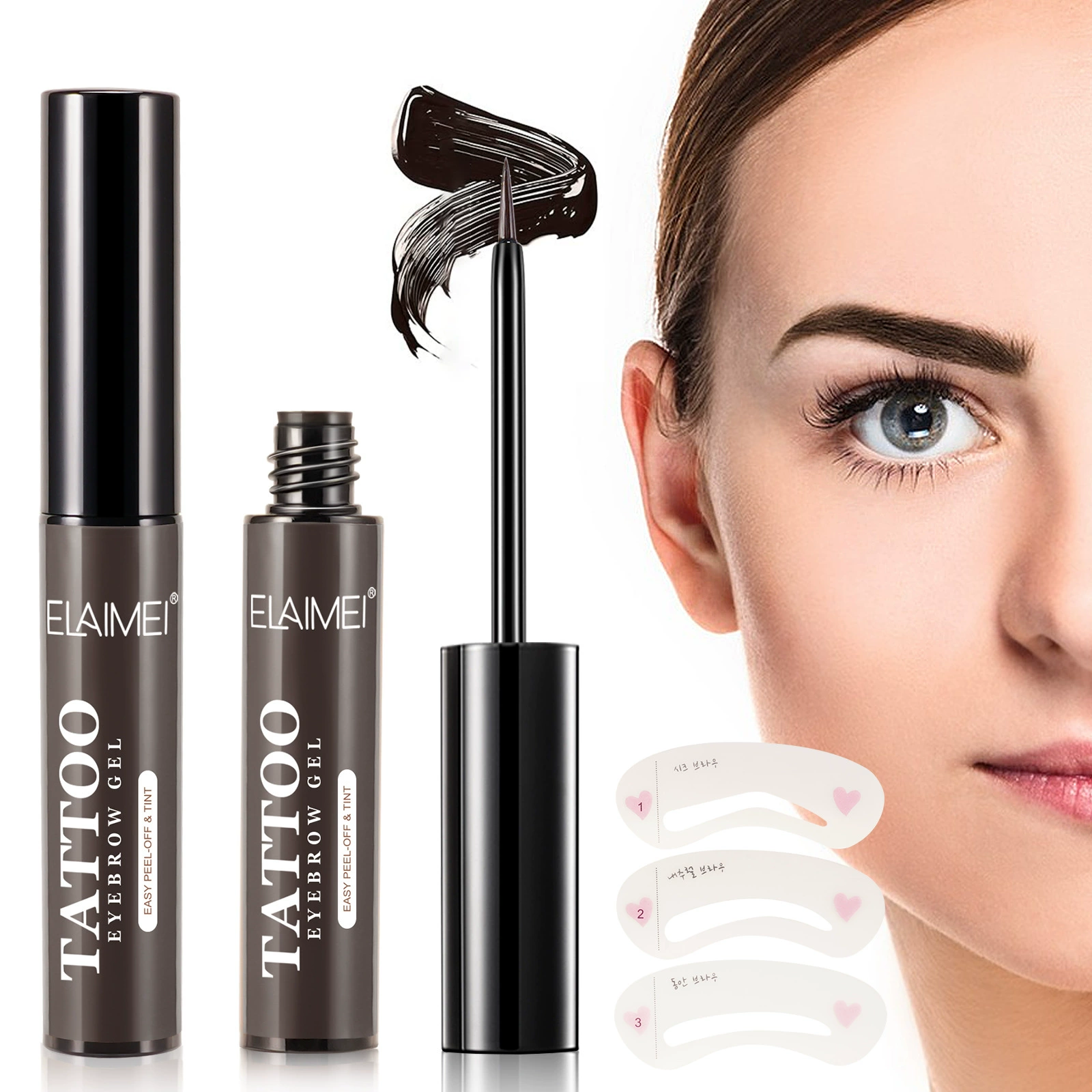 (Граница торговля), элаймей, съемная краска для бровей, стойкий эффект, новая коллекция, интернет-зарядка, три цвета