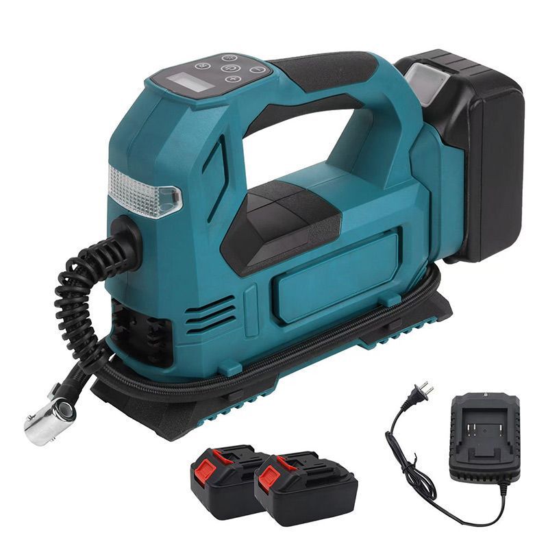 国境を越えた新しい 21V リチウム電池エアポンプポータブルワイヤレスポータブルエアポンプ屋外車のタイヤポンプ|undefined