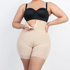 24-year-old zipper-style 3-ply bone-wide elastic high-waist tummy control and butt lifter pants bodysuit