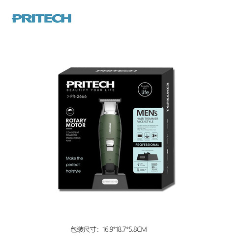 Pritech cross-border new electric hair clipper hair salon hair clipper USB charging clipper shaving clipper