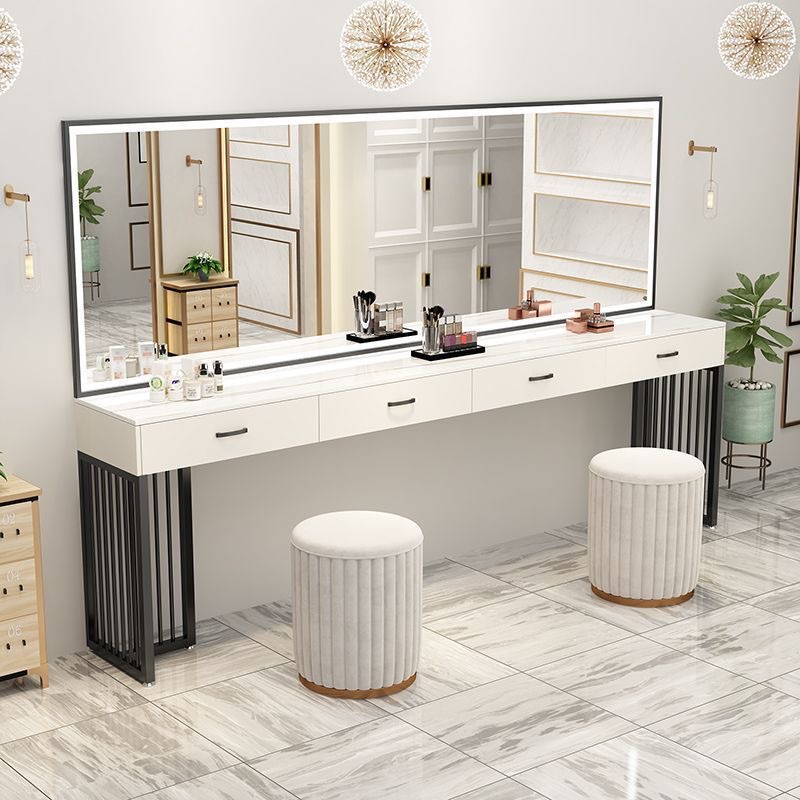 드레싱 테이블 사진 스튜디오 메이크업 웨딩 드레스 샵 학교 메이크업 아티스트 메이크업 테이블 라이트가있는 뷰티 살롱 테이블 간단한 메이크업 테이블