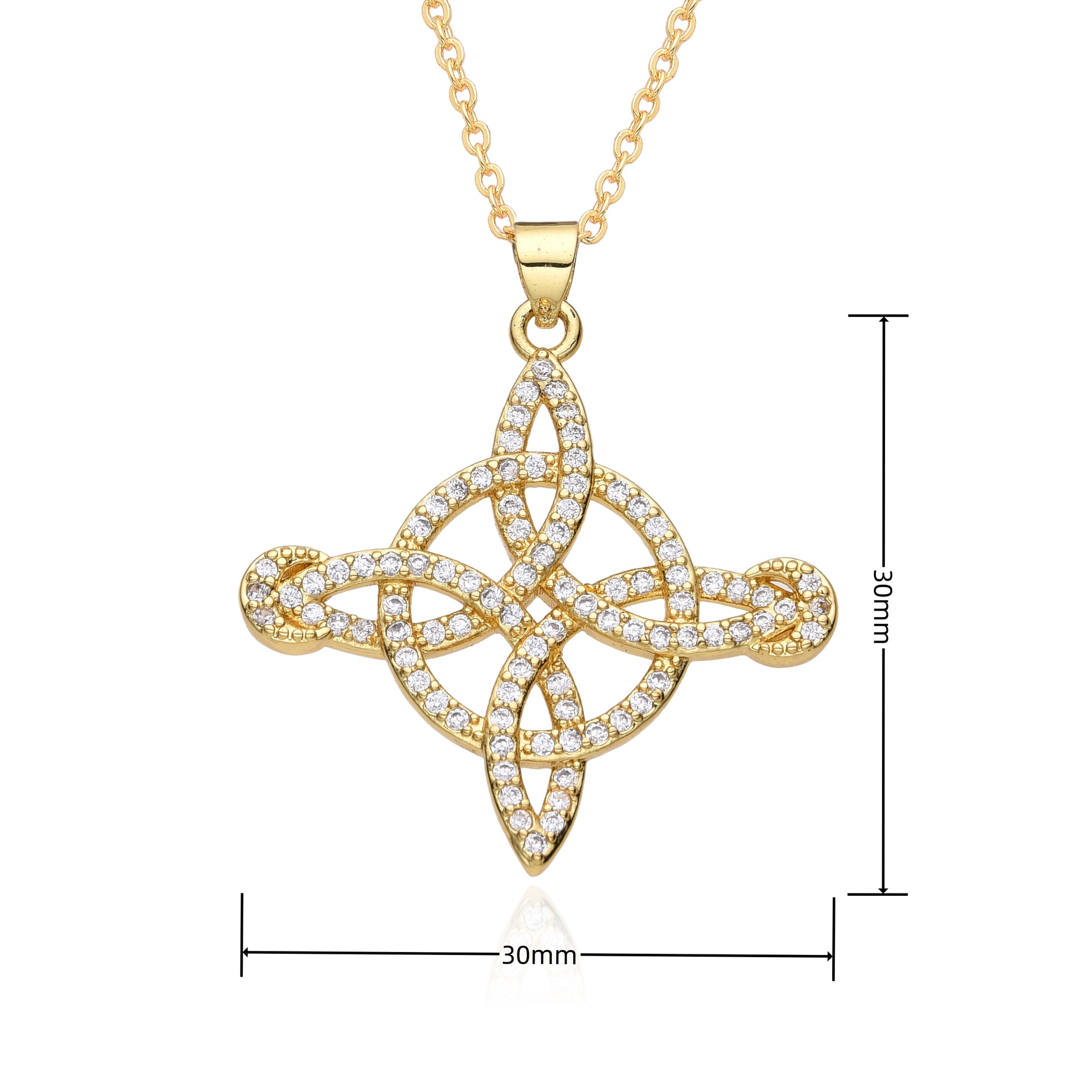 18g Weight Copper Pendant Material Zircon Inlay Material Pendant Necklace Classification Copper Chain Material 1 Piece Quantity Holiday, Travel, Daily Occasion Copper Material Cross, Witches Knot Pattern Women's Gender Inlay Design Casual, Simple Style, Streetwear Style Wholesale Jewelry Casual Simple Style Streetwear Cross Witches Knot Copper Zircon Inlay Pendant Necklace 13