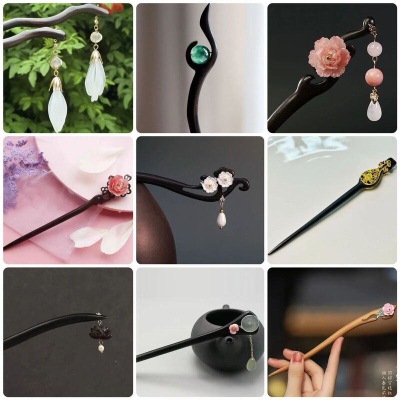 Pure Natural Ebony hairpin popular hairpin in stock wholesale TikTok live hairpin wholesale supply one-piece delivery Pure Natural Ebony hairpin popular hairpin in stock wholesale TikTok live hairpin wholesale supply one-piece delivery