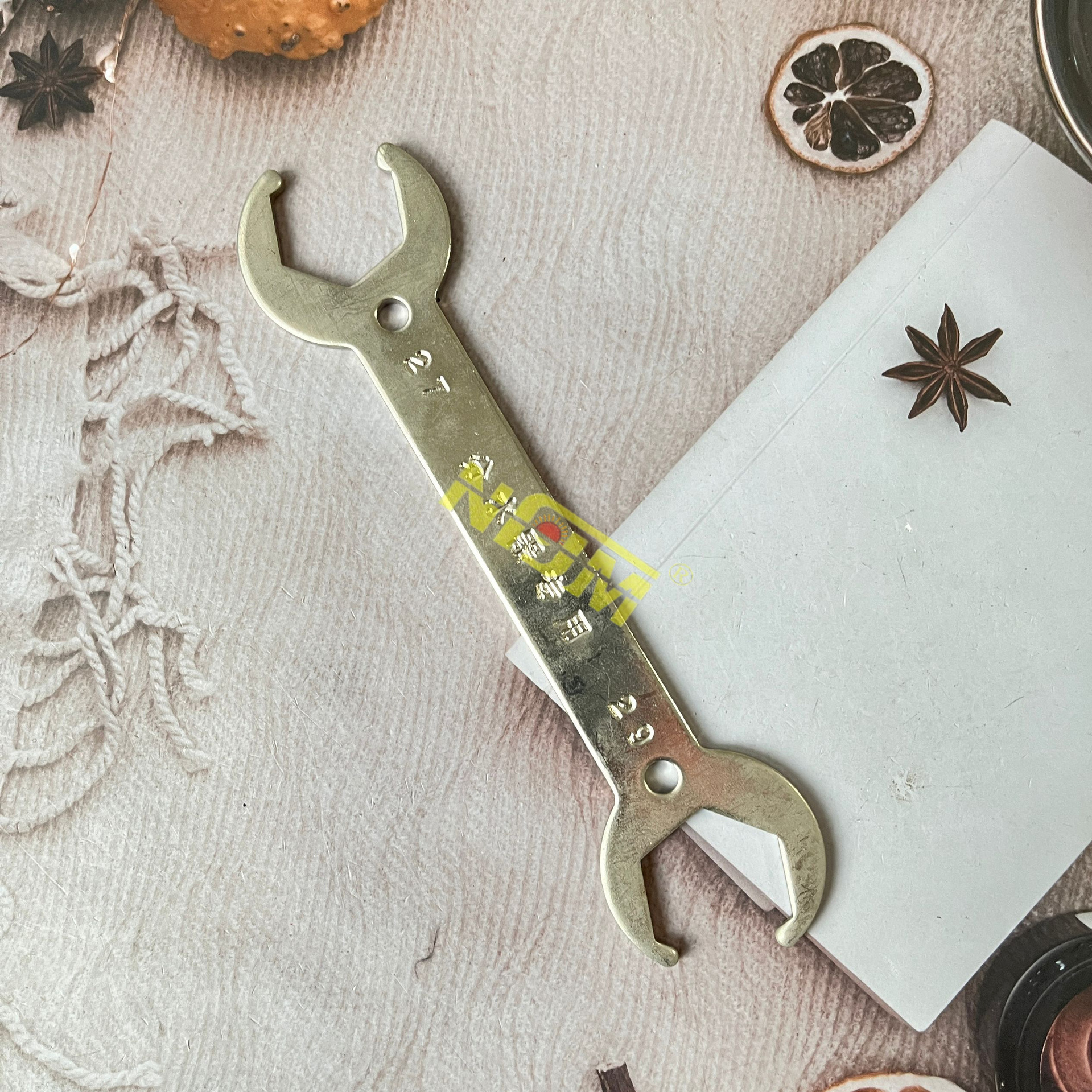 地暖分水器专用扳手4分6分地热拆卸工具2729开口双单头呆扳手2830