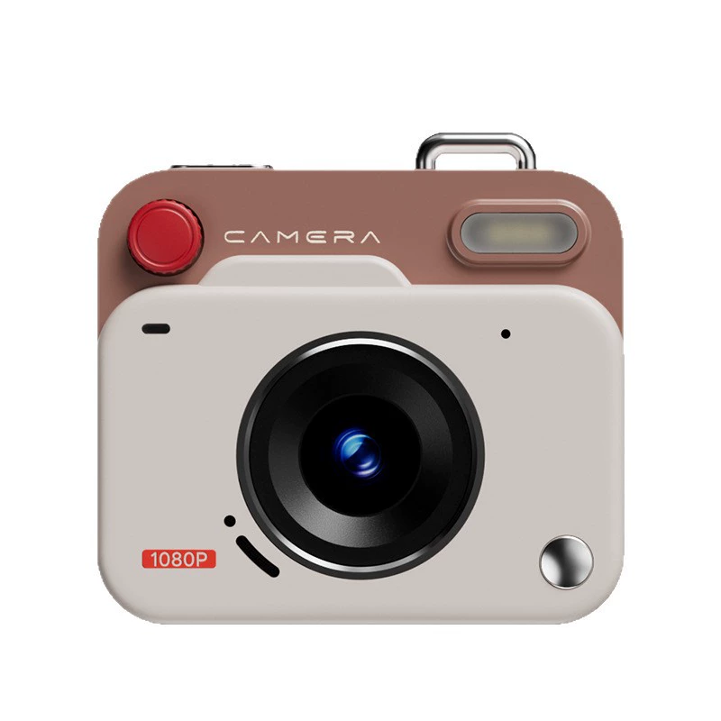 Mini retro CCD digital camera, compact HD keychain camera, 1080p, student pocket size