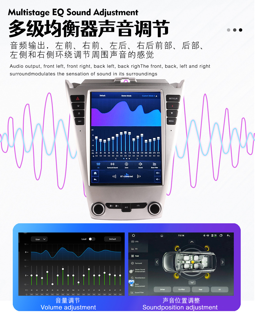 Suitable for Chevrolet Equinox 10-16 Car Central Control Screen Navigation Radio All-In-One Machine
