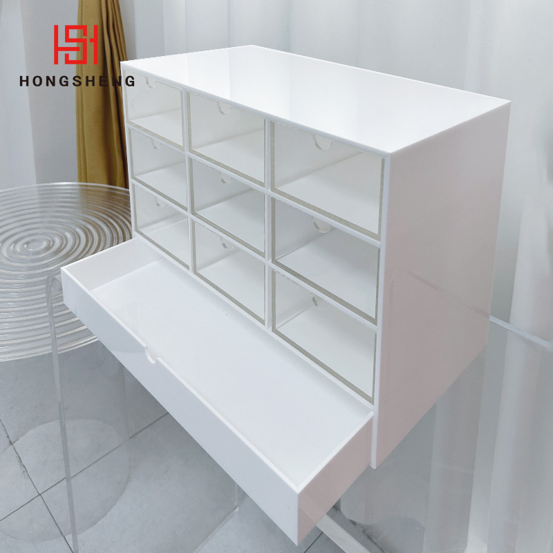 亚克力桌面收纳柜水光针多格收纳柜l多功能亚克力储物柜