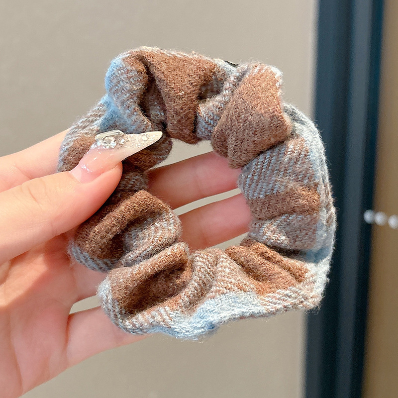 Anillo de cabello perezoso coreano cuerda de cabeza intestino grande niñas de alto nivel de la sensación de cabello de alta elasticidad correa de cabello de cabello super grande