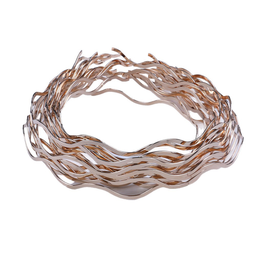 Cerchietto ondulato in metallo per donna accessorio capelli_voghion.com