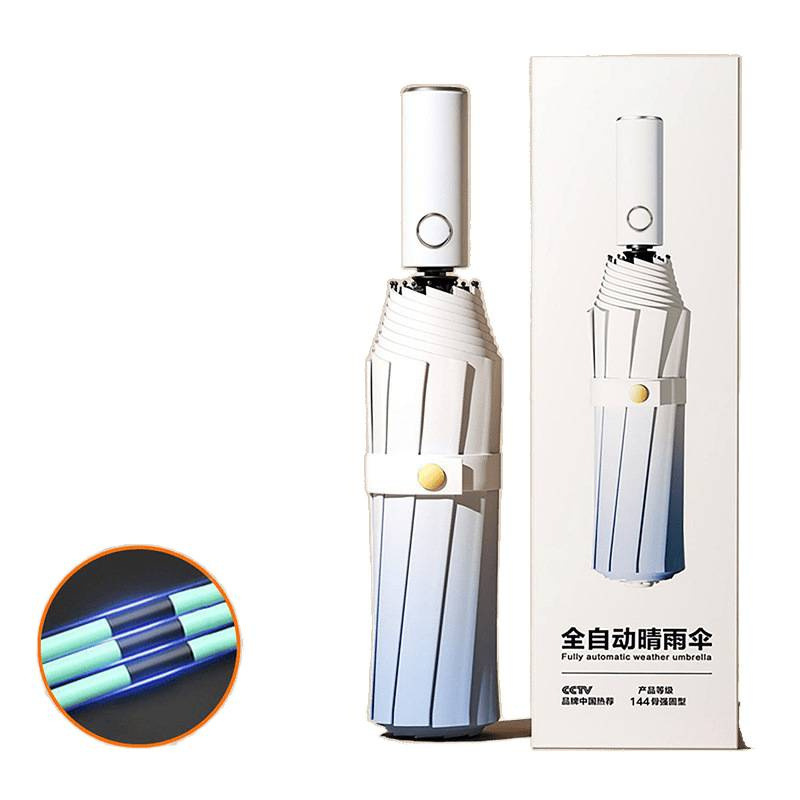 alto valor facial totalmente automático sol y lluvia doble paraguas plegable refuerzo a prueba de viento paraguas de doble espesor paraguas para hombres y mujeres paraguas de sol grande