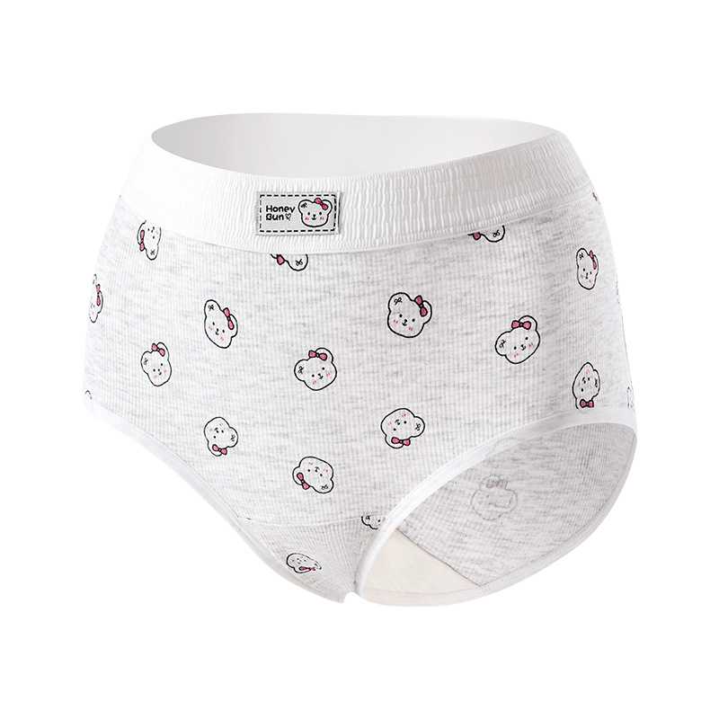 小熊少女内裤弹力彩纱莫代尔棉大码205斤可爱卡通甜美三角裤