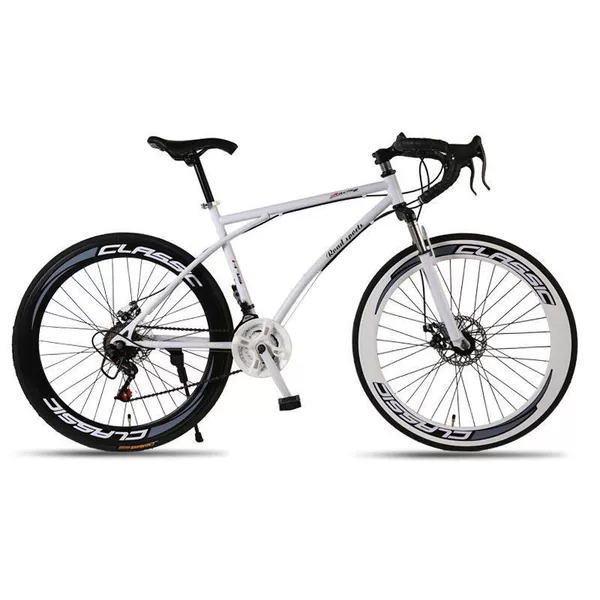 Upgraded 24-speed-60 rim double disc brake shock absorption-15-26 inch pneumatic tires