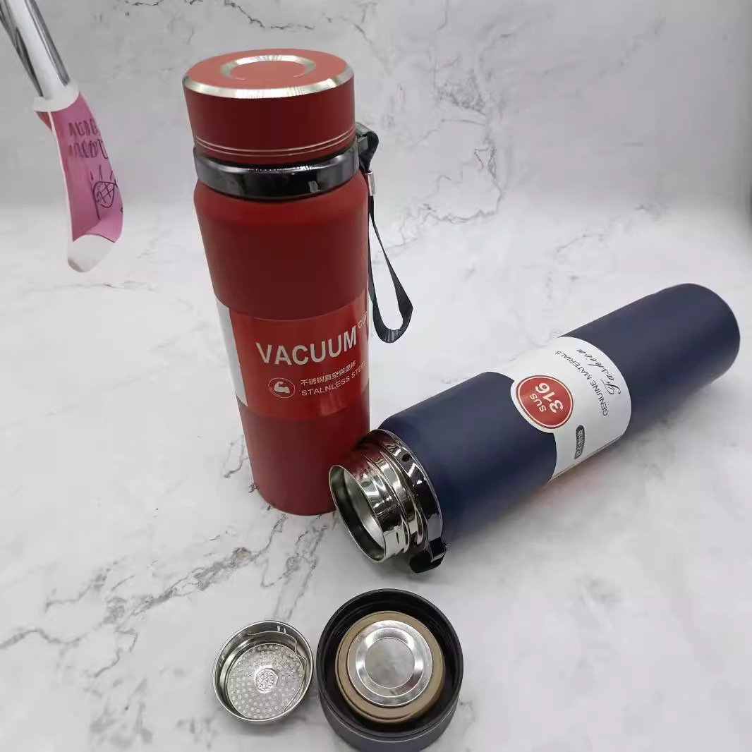 Sunlong 316 taza de acero inoxidable con cuerda de elevación de alta capacidad de montaña tetera de viaje tetera de agua de negocios tetera de cabina