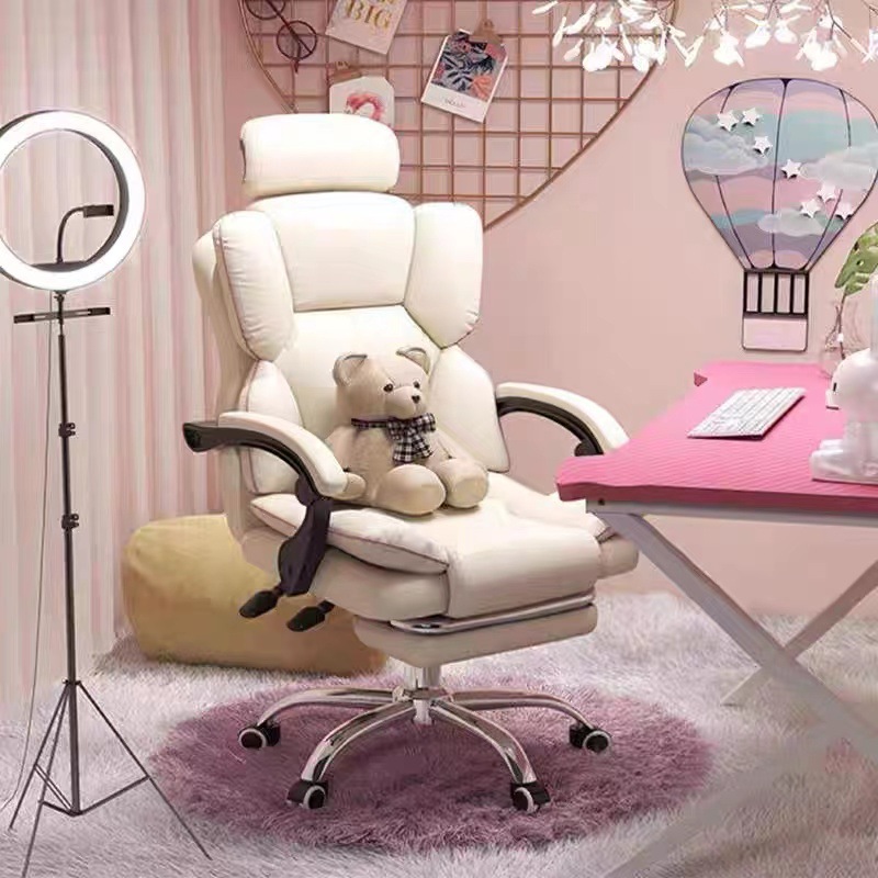 Computer Chair, Home Reclining, Comfortable and Sedentary Dormitory E-Sports Sofa Chair, Game Live Broadcast Chair, Office Lift Swivel Chair