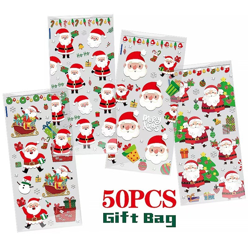 クロスボーダークリスマスキャンディバッグクリエイティブスナックギフトバッグクリスマスカーニバルパーティーギフトギフトバッグoppバッグ|undefined
