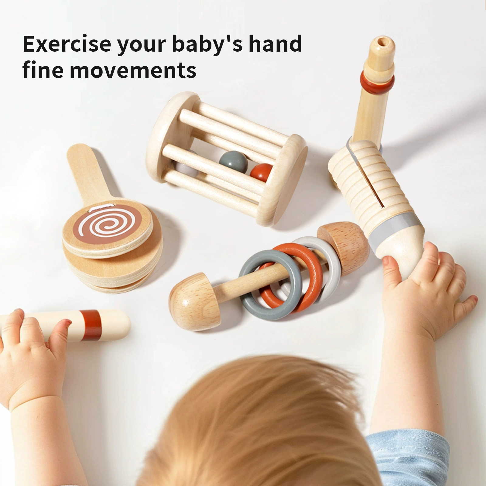 Wooden music amusing musical instruments, beanbag for hand-eye coordination, set, (Cross-border trading), early education, training