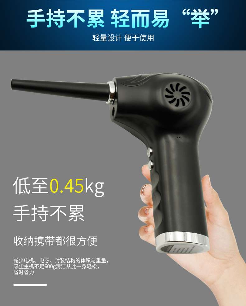 Cross-Border New Product Portable Dust Blower Multi-Functional Dust Remover Car Dust Blower Wireless Electric Outdoor Blower