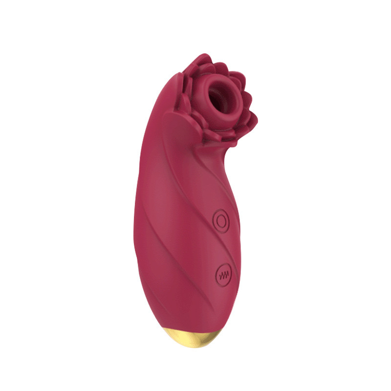 Remote-Control Vibrating Egg with Suction Function, Silicone-ABS Adult Massager, Rose Red — detail image 5