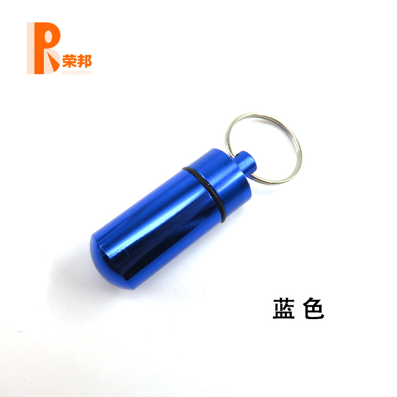Botella de medicina para exteriores, botella colgante de aleación de aluminio, mini contenedor de medicina impermeable, botella de pastillas portátil, almacenamiento práctico, impermeable y a prueba de humedad image 16
