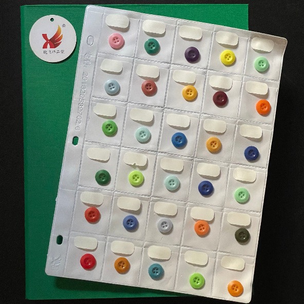 30格厂家直销 PVC新款五金样品袋纽扣袋样板袋拉链袋皮标样品袋