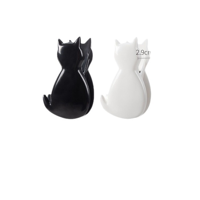 Kokubo猫プラスチックシールクリップキッチン家庭用食品シールクリップ間食乾燥貨物ティーバッグ鮮度保持防湿クリップ|undefined