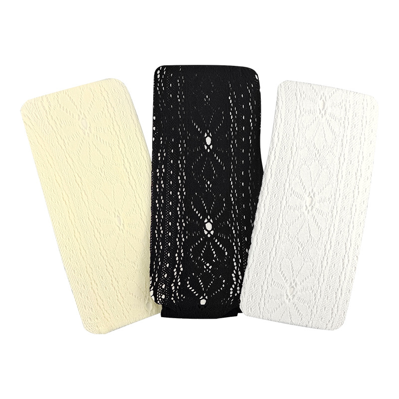 Calcetines de fondo fino de verano de las mujeres hueco red de pesca crisantemo ins moda dulce blanco y negro adelgazamiento todo partido pantimedias fabricantes lote