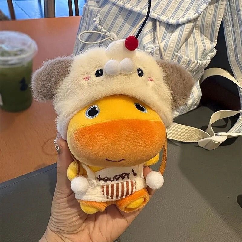 Authentic Capybara Lulu Pendant Keychain Plush Toy Capybara Doll Backpack Decoration Birthday Gift for Girls Authentic Capybara Lulu Pendant Keychain Plush Toy Capybara Doll Backpack Decoration Birthday Gift for Girls