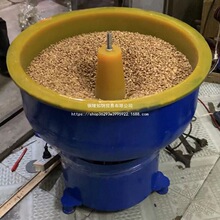 振动抛光机玛瑙鹅卵石玉石抛光机小型PU胶铁皮直斗振桶研磨抛光桶