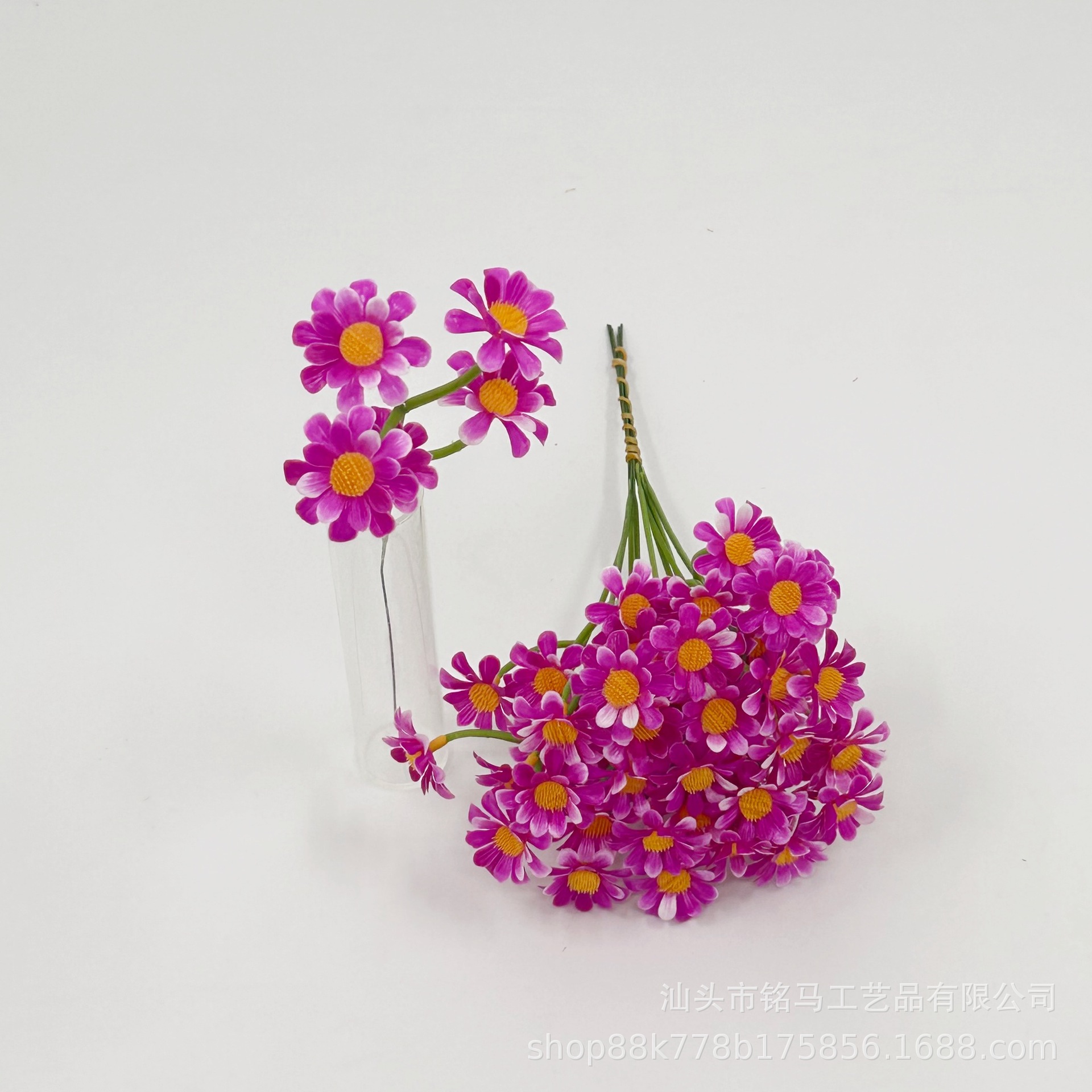 Amazon Temu Cross - Border single 5 - Fork Simulation margaritas con arreglos florales en la Mesa de la Sala de estar de la boda de estrellas image 9