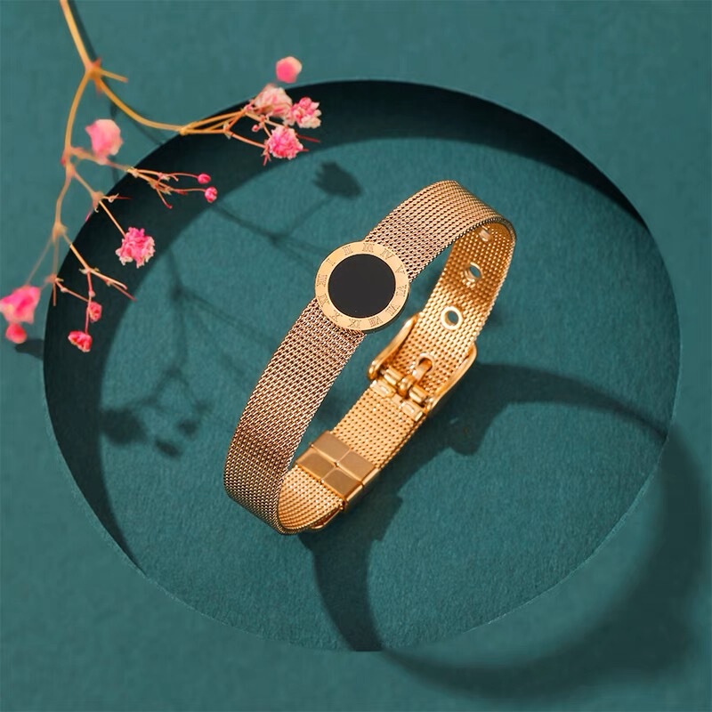 Stainless Steel Watch Chain Bracelet Watch Strap Bracelet for Women 2022 New Style Ins Niche Design Exquisite Light Luxury for Girls