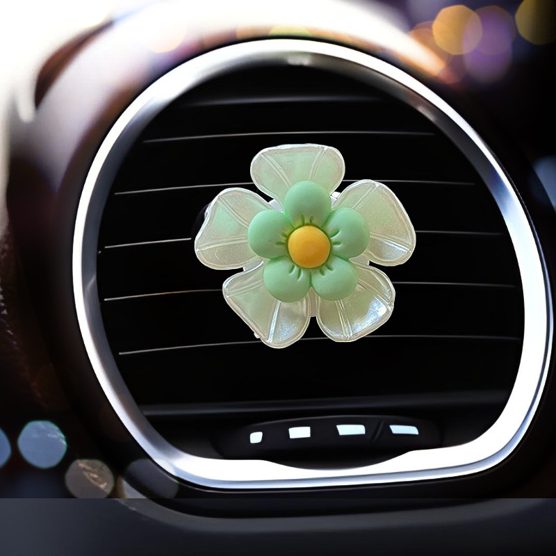 Aire acondicionado de coche, clip de salida de aire, decoración de aromaterapia, decoración de coche, desodorante de coche, perfume, flores frescas creativas