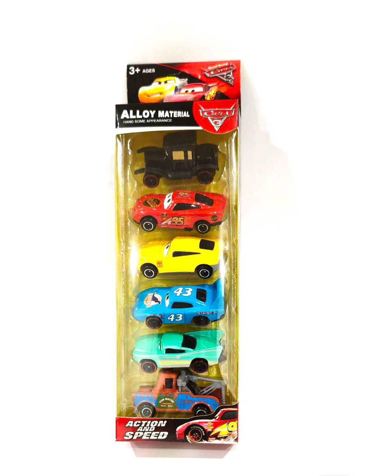 クロスボーダーの6種類の自動車の総動員の合金のレースの保安官の麦昆の板の歯の模型の滑車の置物