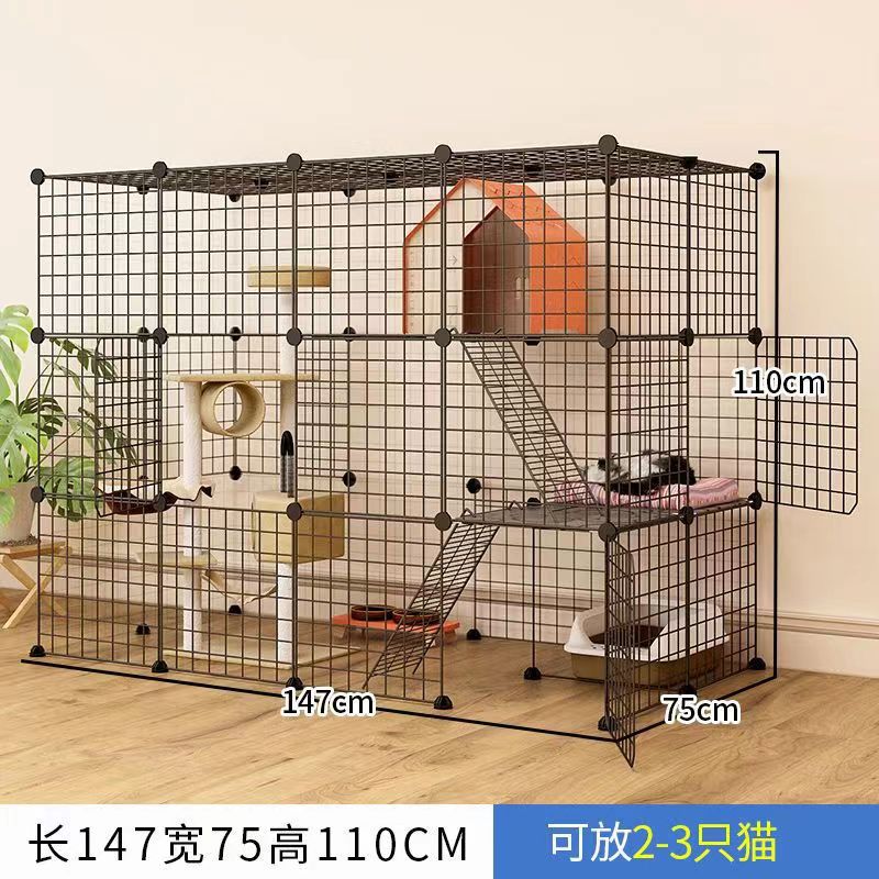 4 열, 3 층 및 2 행 (큰 고양이 등반 프레임 배치 가능)