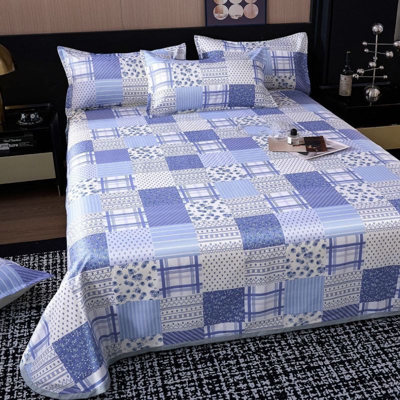 Estera de hielo estera de tres piezas set de estera de verano sábanas caseras dobles una sola pieza lavadora plegable estera de aire acondicionado suave