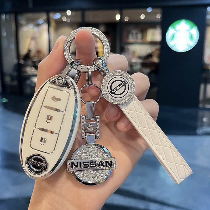 Suitable for Nissan Teana Key Cover, Patrol Car Buckle, Murano Business Bluebird High-End Sense, X-Trail Sylphy Decorative Shell
