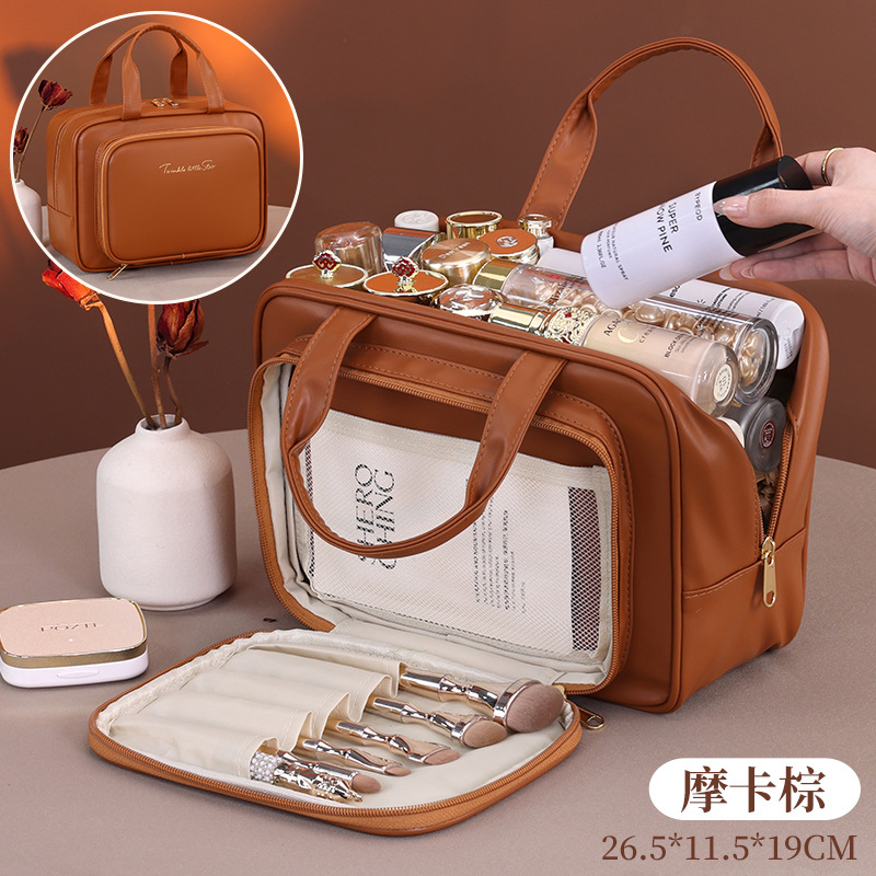 国境を越えた新製品化粧バッグ大容量女性携帯化粧品収納バッグ小大衆デザイン旅行携帯化粧箱