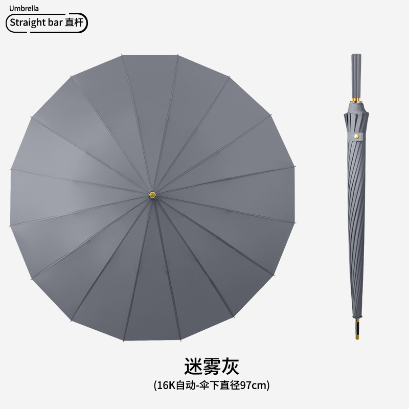 temu人気商品24本骨長柄傘特大サイズ二人用強化耐風三人用直傘卸売カスタムロゴ|undefined