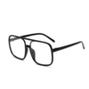 Black-rimmed glasses