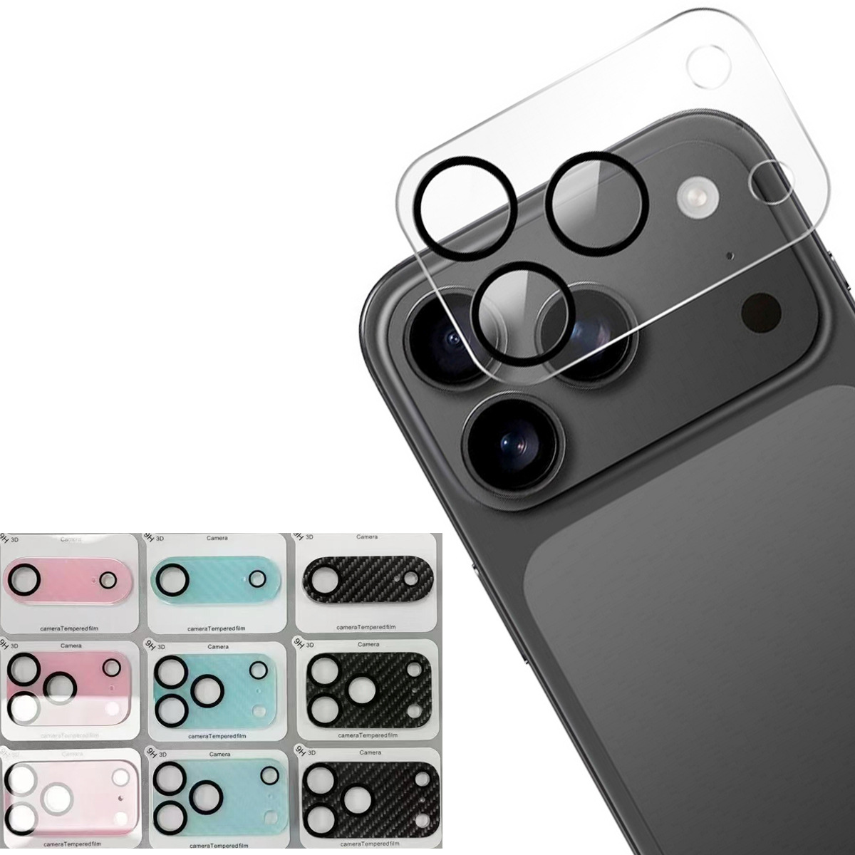 适用铠甲手机镜头膜苹果17镜头保护膜金属一体iPhone 17pro磨砂镜