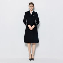 职业毛呢大衣女冬季中长款羊毛大衣外套售楼处案场客服接待工作服