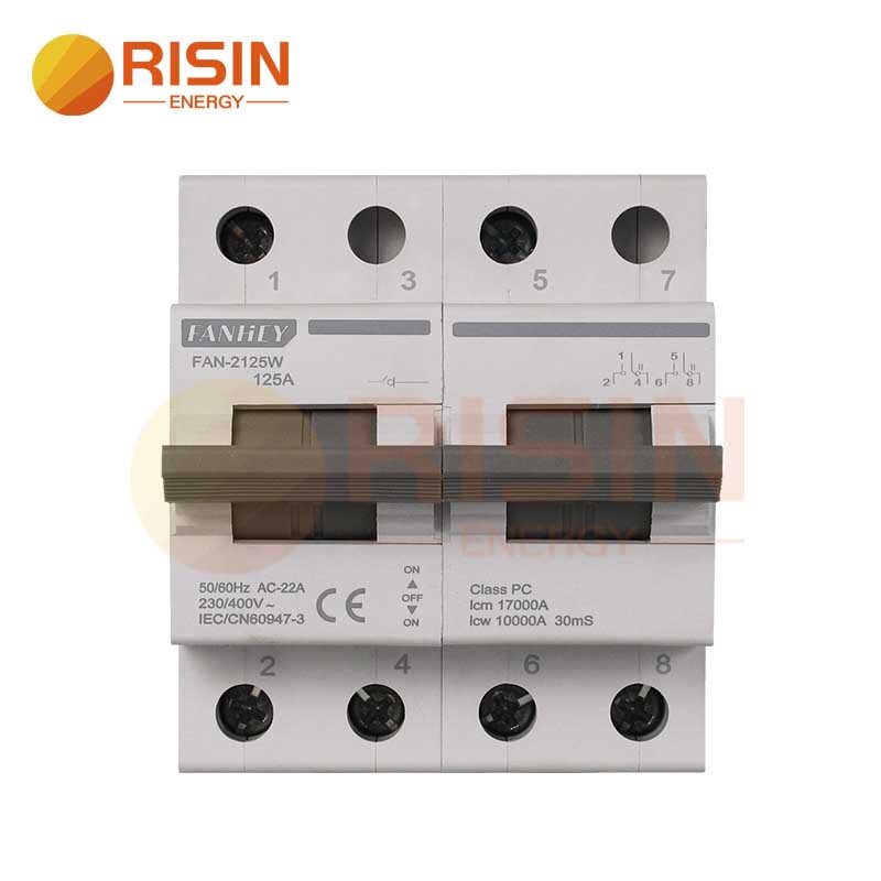 63A 125A Mts Dual Power Manual Transfer Interlock Circuit Breaker Rail-Mounted Isolation Disconnect Converter 63A 125A Mts Dual Power Manual Transfer Interlock Circuit Breaker Rail-Mounted Isolation Disconnect Converter
