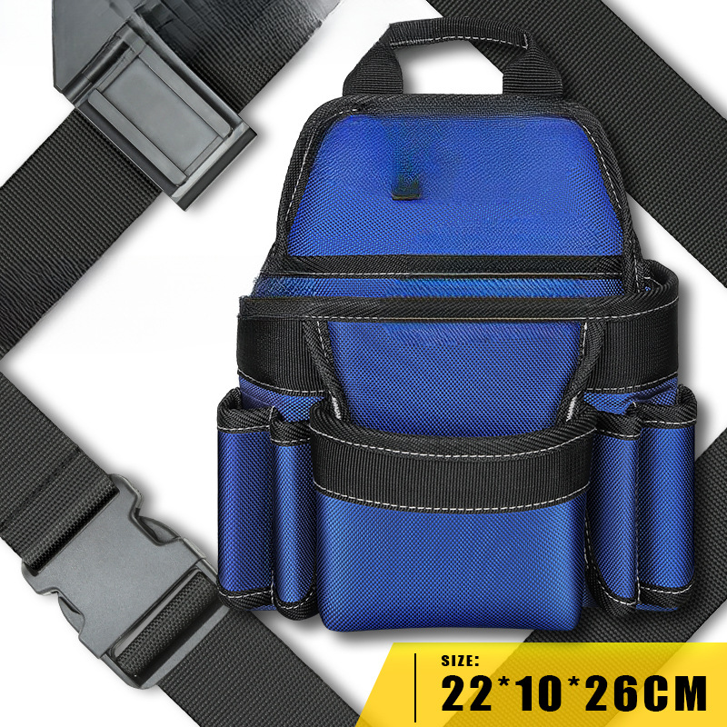 Changshengke kit de herramientas lona multifunción electricista riñonera mantenimiento engrosado hardware bolsa de herramientas bolsa de electricista de madera pequeña