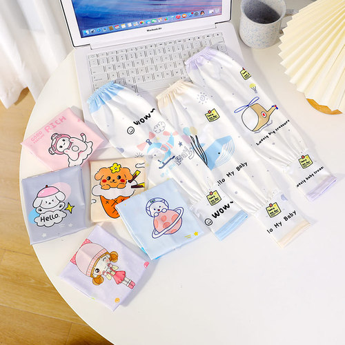 Baby hand sleeves for women, loose ice silk sleeves for children, sun protection ice sleeves for boys and girls, summer thin arm sleeves