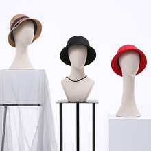 女包布头模假人头模头饰品秀禾头饰帽子假发可插针颈模头模特头严