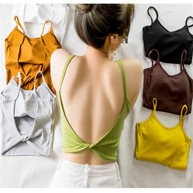 Summer Sunbathing Top for Sweating, Replenishing Yang Energy, Sunbathing, Little Red Book Sunbathing Vest for Women with Chest Pads and Backless Inner Wear